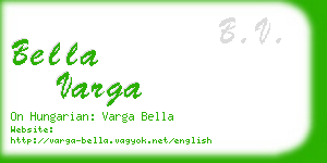 bella varga business card